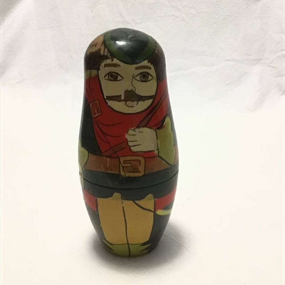 🌷Vintage Wooden Robinhood Stacking Dolls